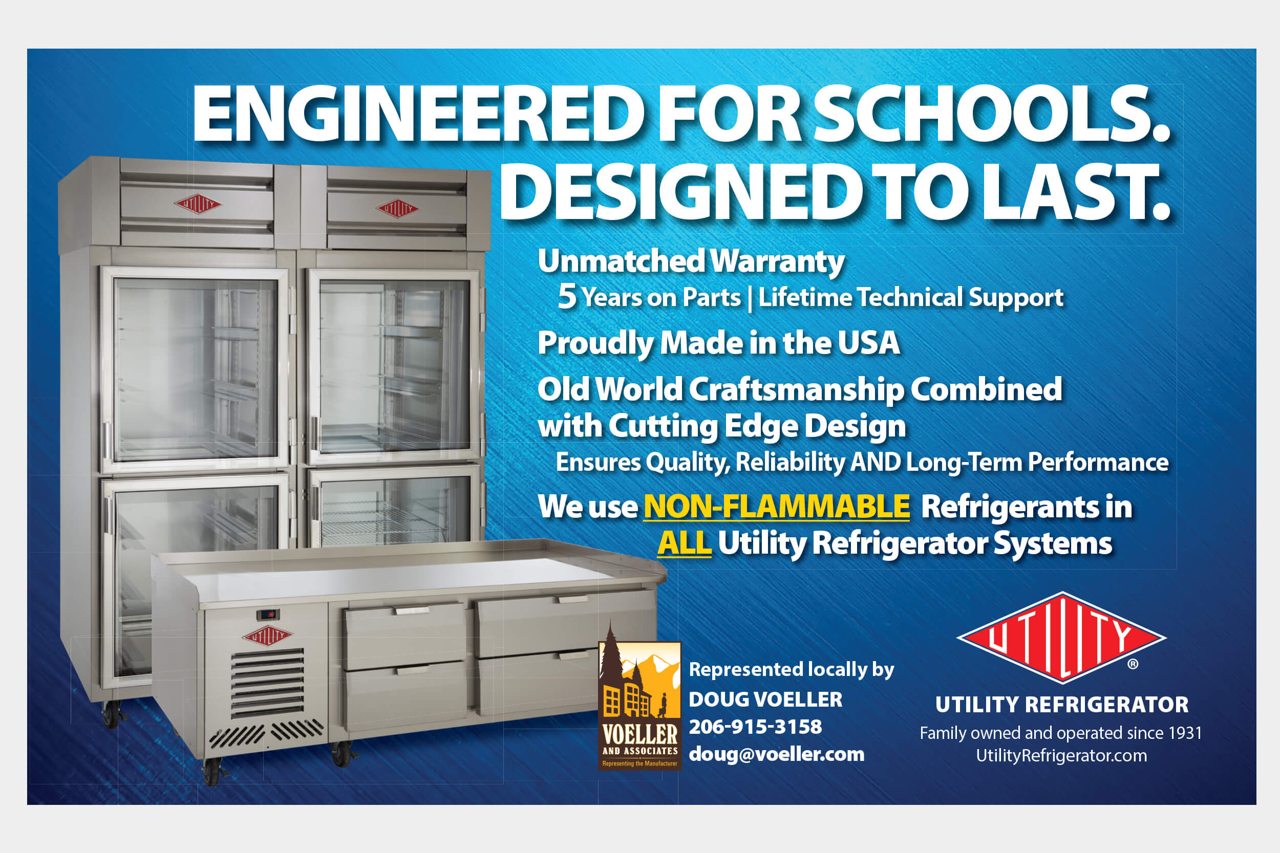 Utility Refrigerator Engineered for Schools