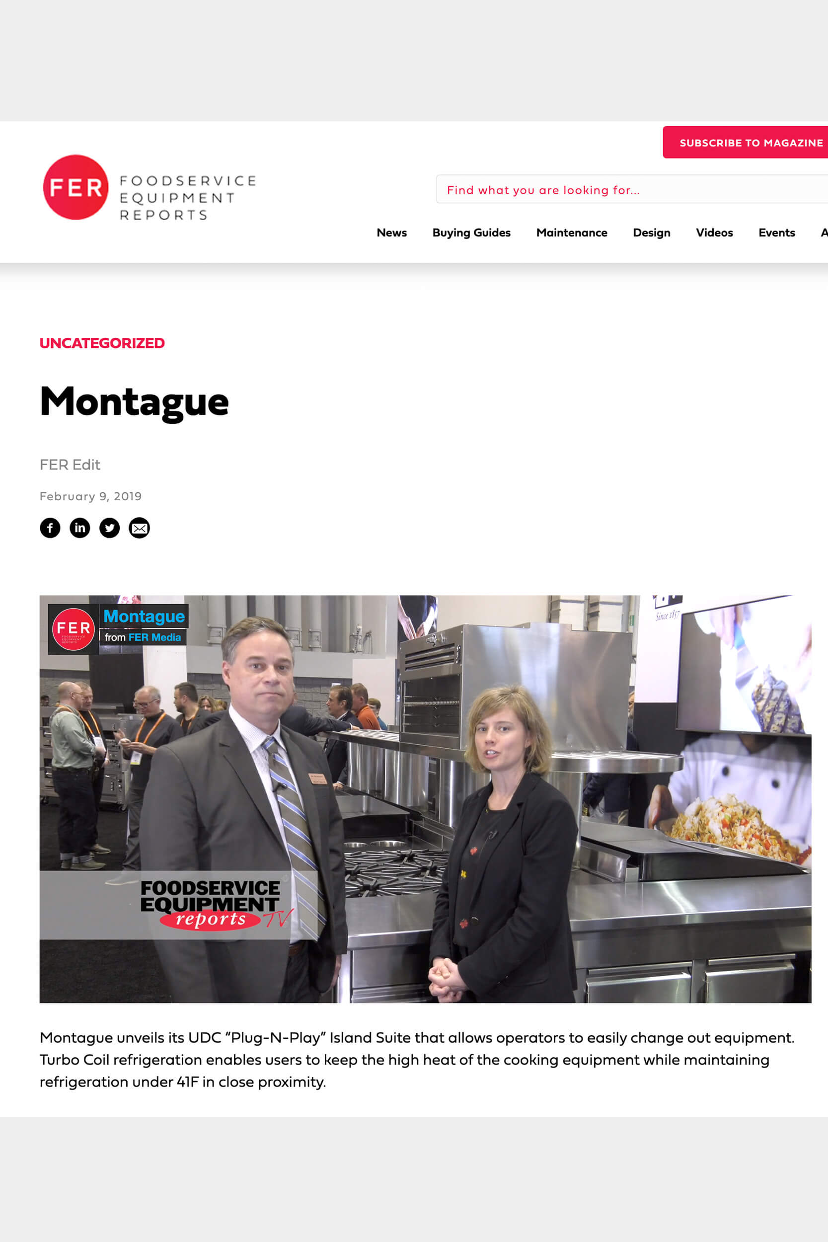 Montague debuts new UDC cooking flexible cooking suite
